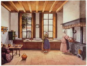 Kitchen of the Zwijnshoofd Hotel at Arnhem, 1838 Kitchen of the Zwijnshoofd Hotel at Arnhem, 1838