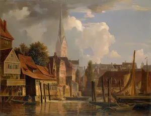 The Kleine Alster in 1842, 1842 (oil on panel) The Kleine Alster in 1842, 1842 (oil on panel)