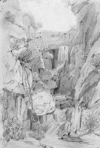 Kloof on Table Mountain, 1801 (pencil on paper) Kloof on Table Mountain, 1801 (pencil on paper)