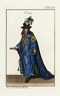Order Of The Garter Gallery: Knight of the Order of the Garter. 1802 (engraving)