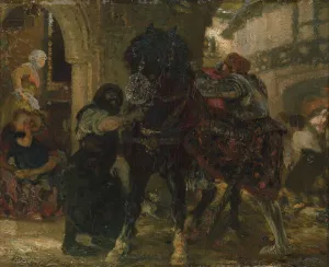 The Knight in the Smithy, 1865 (oil on canvas) The Knight in the Smithy, 1865 (oil on canvas)