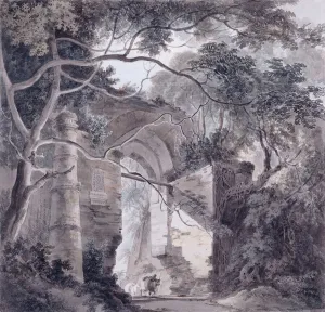The Kotwali Gate, Gaur, Bengal, (pencil and w/c) The Kotwali Gate, Gaur, Bengal, (pencil and w/c)