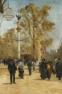 Images Dated 11th January 2012: L Avenue Victoria, 1876 (oil on canvas)