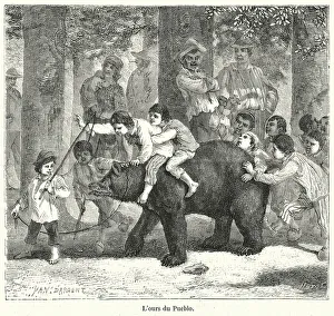 Thomas (after) Allom Gallery: L ours du Pueblo (engraving)