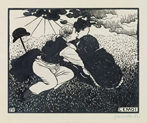 Two Sweethearts Gallery: l Emoi, 1894 (woodcut)