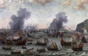 La bataille de Gibraltar durant la guerre de Quatre-Vingts Ans La bataille de Gibraltar durant la guerre de Quatre-Vingts Ans