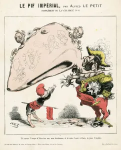 La Charge (1870), number 6, Satirique en Couleurs, 1870: Le pif imperial - Republicain La Charge (1870), number 6, Satirique en Couleurs, 1870: Le pif imperial - Republicain
