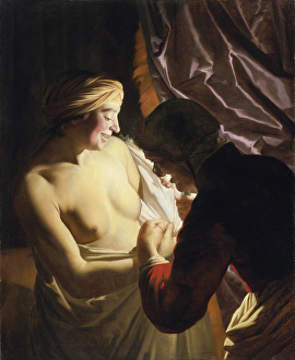 La chasse aux puces - The Flea Hunt par Honthorst, Gerrit, van (1590-1656), c La chasse aux puces - The Flea Hunt par Honthorst, Gerrit, van (1590-1656), c