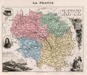 La Creuse (23), Le Limousin - La France et ses Colonies. Atlas illustrates one hundred