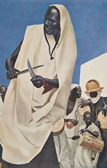 Alexander Yakovlev Gallery: La Danse du Kuli-Kuta (Niamey) Parodie des anciens sacrifices humains du Dahomey)
