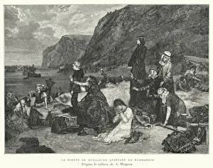 La Flotte De Guillaume Quittant La Normandie (engraving) La Flotte De Guillaume Quittant La Normandie (engraving)