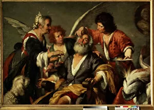 Bernardo Strozzi Collection: La guerison de Tobie (The healing of Tobit). Sur les conseils de l Archange Raphael