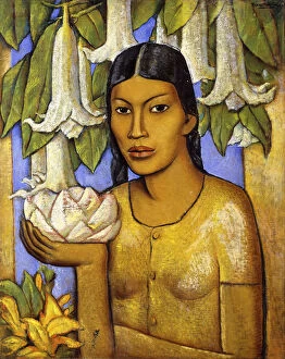 Incopyright Gallery: La India de las Floripondias; La India de las Floripondias, (oil on canvas)