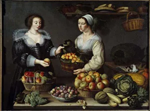La merchant de fruits et de vegetables Painting by Louise Moillon (1610-1696) 1630 Sun La merchant de fruits et de vegetables Painting by Louise Moillon (1610-1696) 1630 Sun