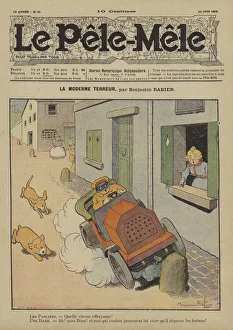 Colliding Gallery: La moderne terreur. Illustration for Le Pele-Mele, 1906 (colour litho)