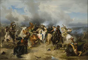 La mort du roi Gustave II Adolphe de Suede (1594-1632) dit le Grand ou le Lion du Nord, a la bataille de Lutzen La mort du roi Gustave II Adolphe de Suede (1594-1632) dit le Grand ou le Lion du Nord, a la bataille de Lutzen