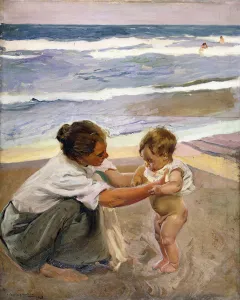 Sorolla Y Bastida Gallery: A la Orilla del Mar, 1908 (oil on canvas)