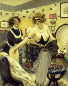 Dressing Room Gallery: De la Poudre et des Bals (oil on panel)