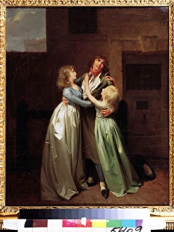 'La separation douloureuse' (A mournful parting) Peinture de Louis Leopold (Louis Leopold) Boilly (1761-1845)