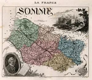 La Somme (80), Picardie - France and its Colonies. Atlas illustrates one hundred