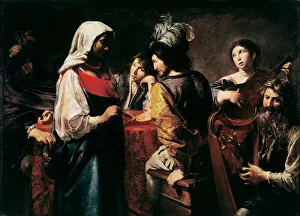 La Teller de bonne aventure Painting by Jean Valentin de Boulogne (1594-1632) Dim La Teller de bonne aventure Painting by Jean Valentin de Boulogne (1594-1632) Dim