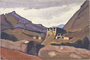 Ladakh par Roerich, Nicholas (1874-1947). Tempera on cardboard, size : 30, 5x45, 7, 1938, State Oriental Art Museum Ladakh par Roerich, Nicholas (1874-1947). Tempera on cardboard, size : 30, 5x45, 7, 1938, State Oriental Art Museum