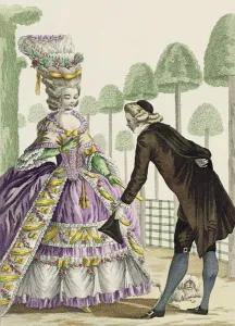 Lady in a Lilac Dress Promenades in the Gardens of the Palais Royal Lady in a Lilac Dress Promenades in the Gardens of the Palais Royal