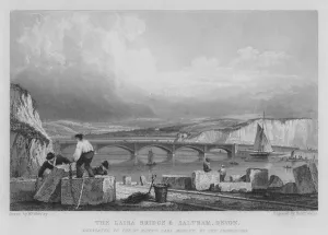 The Laira Bridge and Saltram, Devon (engraving) The Laira Bridge and Saltram, Devon (engraving)