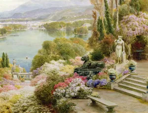 Lake Maggiore (w/c on paper) (detail of 381869) Lake Maggiore (w/c on paper) (detail of 381869)
