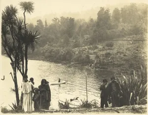 Lake Waikaremoana, 1908 (silver gelatin print) Lake Waikaremoana, 1908 (silver gelatin print)