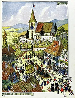 Belltower Gallery: L'alsace Heuree ;The return of the bells in the village of Hunawihr