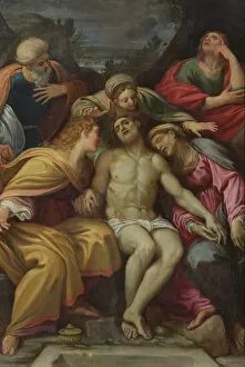 Lamentation Gallery: Lamentation of Christ with St John, Mary Magdalene, Mary-Salome