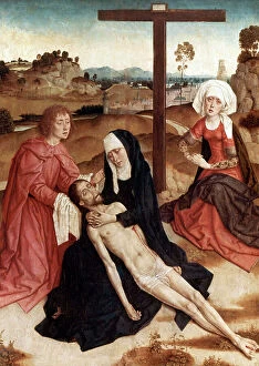 Lamentation Gallery: Lamentation Over The Dead Christ, c.1444 (oil on panel)