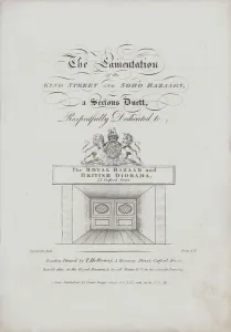 The Lamentation of the King Street and Soho Bazaars - a serious duet, respectfully dedicated to the Royal Bazaar The Lamentation of the King Street and Soho Bazaars - a serious duet, respectfully dedicated to the Royal Bazaar