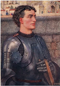 Lancelot, c.1910 (colour litho)
