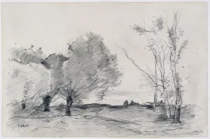 Landscape, 1860-68 (pencil & crayon on paper) Landscape, 1860-68 (pencil & crayon on paper)