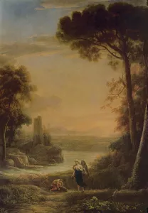 Landscape, the Archangel Raphael and Tobias (oil on canvas) Landscape, the Archangel Raphael and Tobias (oil on canvas)