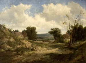 Landscape with Cottages, 1864 (oil on canvas) Landscape with Cottages, 1864 (oil on canvas)