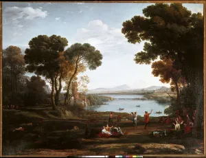 Landscape with dancing figures (oil on canvas, 1648) Landscape with dancing figures (oil on canvas, 1648)