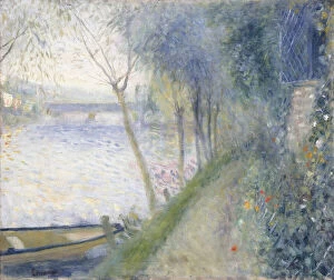 By The Side Of A River Gallery: Landscape at the Edge of the Seine with the Pont d Argenteuil (The River, c