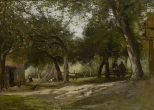 Landscape with a Farmyard, 1830 (oil on panel) Landscape with a Farmyard, 1830 (oil on panel)