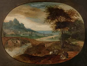 Wounded Limb Gallery: Landscape with the Good Samaritan (oil on canvas)