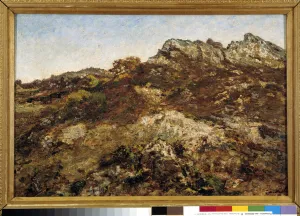 Landscape of hills (the Garlaban massif in Provence), 1872 (oil on canvas) Landscape of hills (the Garlaban massif in Provence), 1872 (oil on canvas)