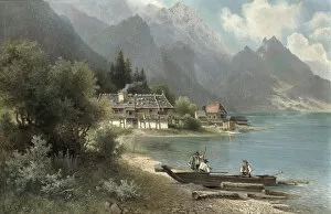 Images Dated 23rd March 2007: Landscape at Lake Kochelsee, Bavaria (oil on canvas)