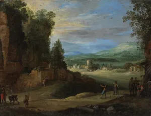 Landscape with Men Playing Mail a la Chicane, 1624 (oil on canvas) Landscape with Men Playing Mail a la Chicane, 1624 (oil on canvas)