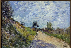 Landscape Painting by Alfred Sisley (1839-1899) 1870 Sun Landscape Painting by Alfred Sisley (1839-1899) 1870 Sun
