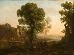 Landscape with Peasants Returning with Their Herds, c.1637 (oil on canvas) Landscape with Peasants Returning with Their Herds, c.1637 (oil on canvas)
