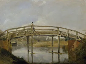 Landscape with a River and Bridge, c. 1830 (oil on canvas) Landscape with a River and Bridge, c. 1830 (oil on canvas)