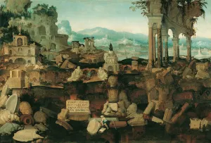 Landscape with Roman Ruins, 1536 (oil on canvas) Landscape with Roman Ruins, 1536 (oil on canvas)