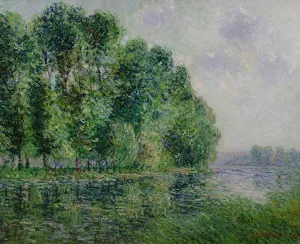 River Estuary Gallery: Landscape by the sea (oil on canvas)